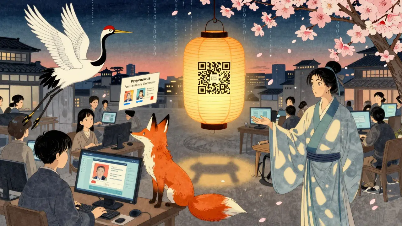 Цифровые духи в японском стиле доставляют платежи и доступ к курсам в волшебном онлайн-мире.