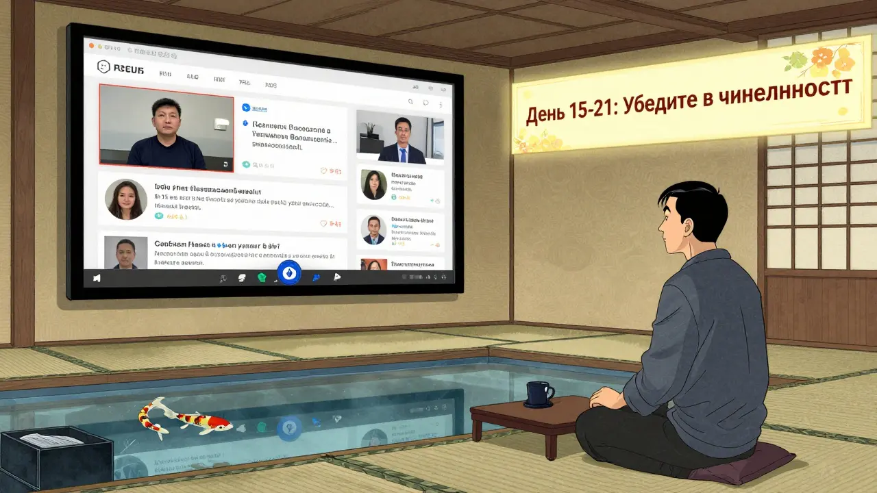 Преподаватель ведёт вебинар в традиционной комнате, экраны показывают модули курса.