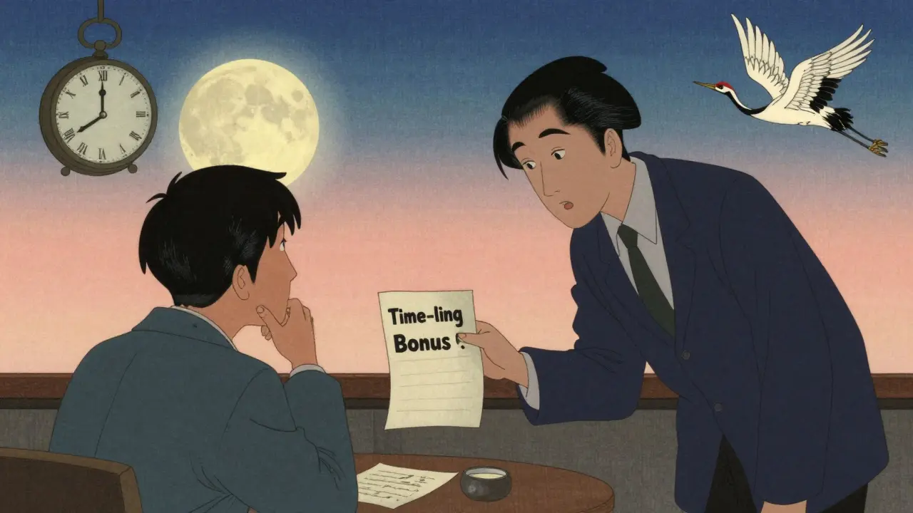 Момент дожима: продавец предлагает ограниченное предложение, а клиент колеблется, в тихой атмосфере.